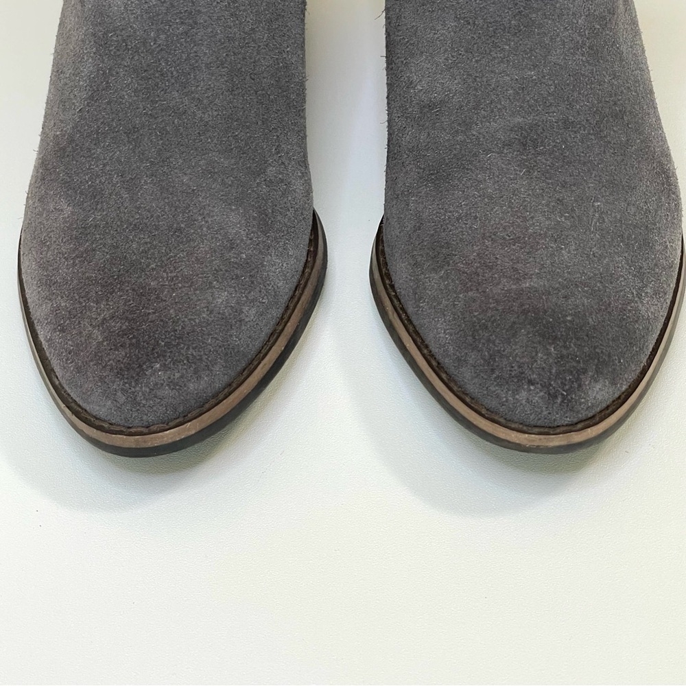Lucky Brand Frankela Ankle Boot Suede Leather Bootie Greywolf Women’s 6 - Picture 9 of 16